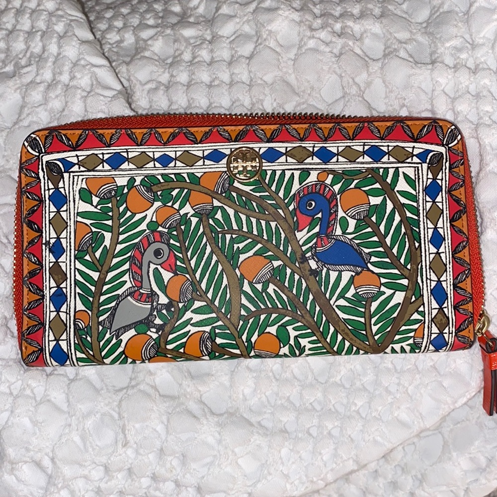 Tory Burch Robinson Printed Zip Continental Wallet
